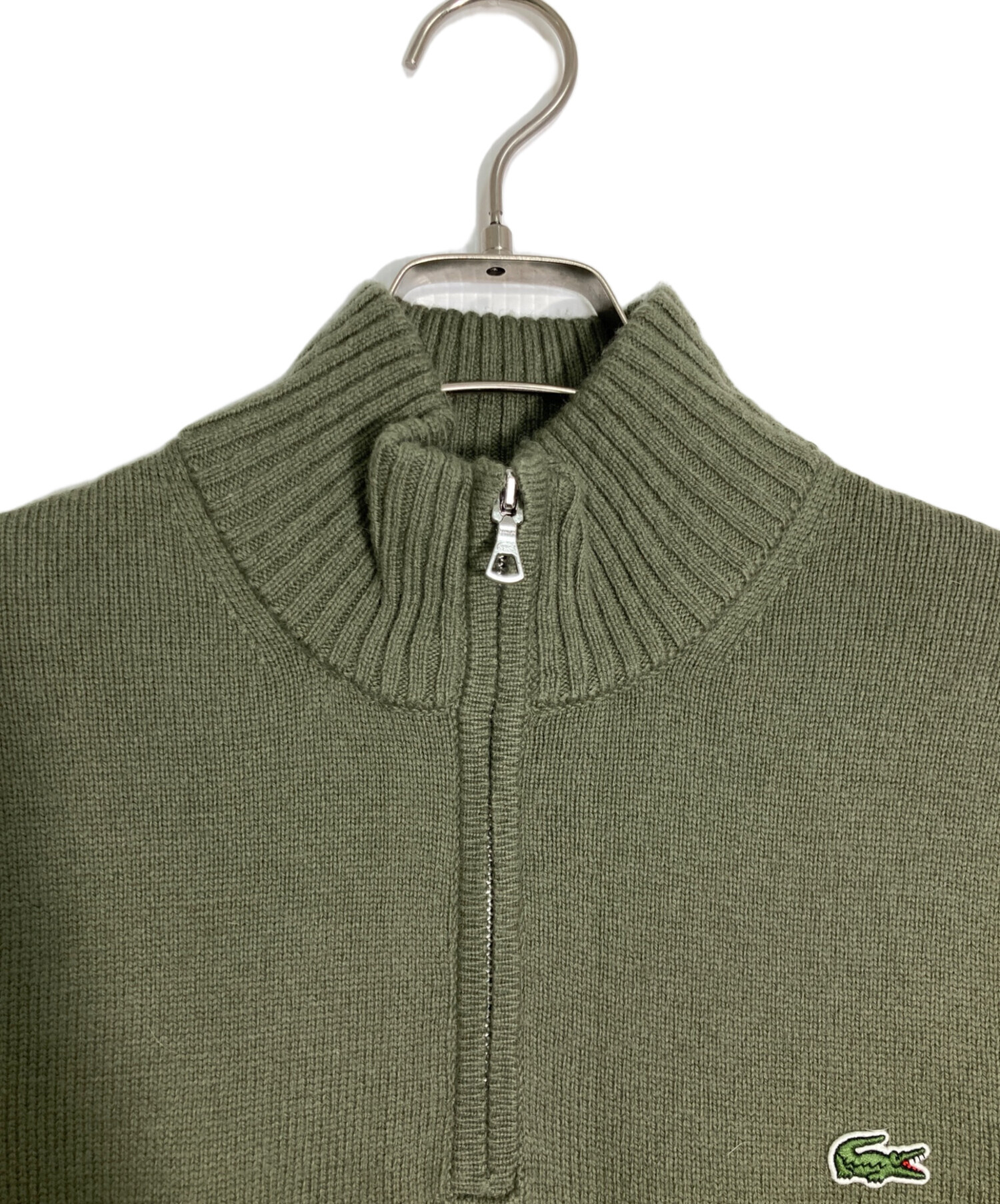 中古・古着通販】LACOSTE (ラコステ) ハイネックハーフジップニット