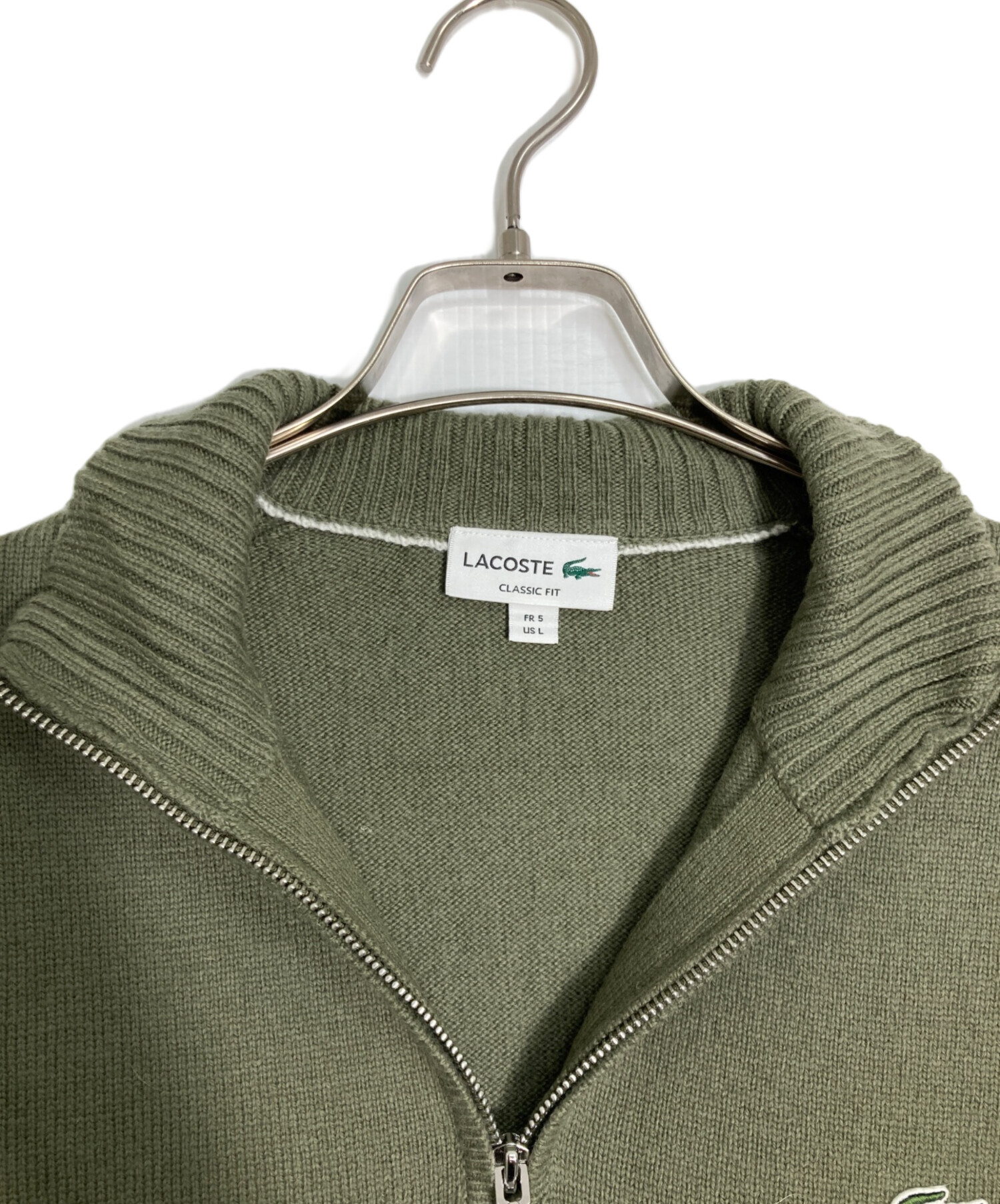 中古・古着通販】LACOSTE (ラコステ) ハイネックハーフジップニット