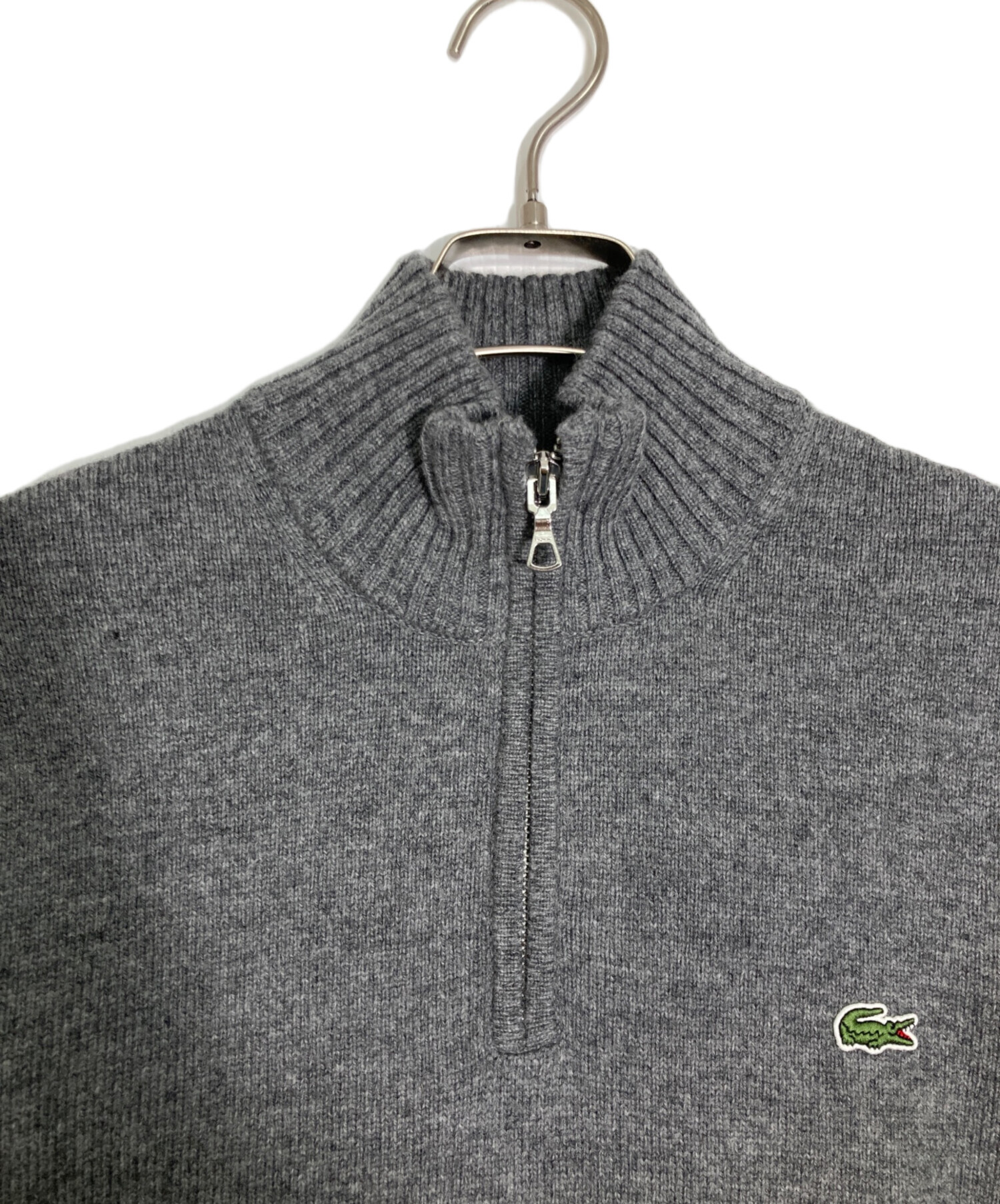 中古・古着通販】LACOSTE (ラコステ) ハイネックハーフジップニット