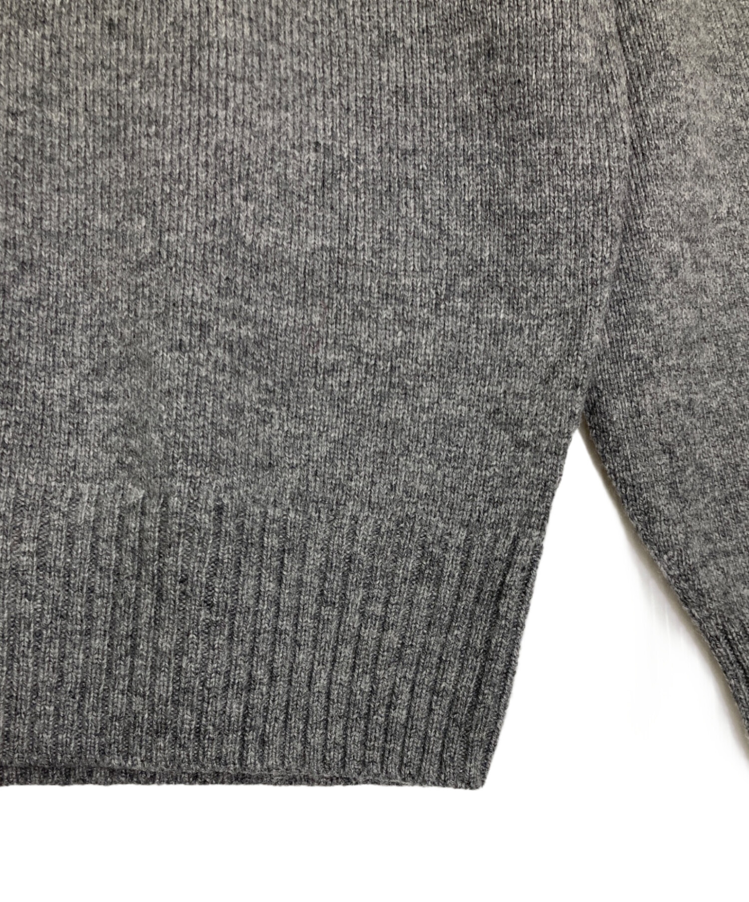 LACOSTE ラコステ ニット・セーター M グレー 【古着】【中古】【送料無料】 中古・古着通販】LACOSTE (ラコステ) ハイネックハーフジップニット