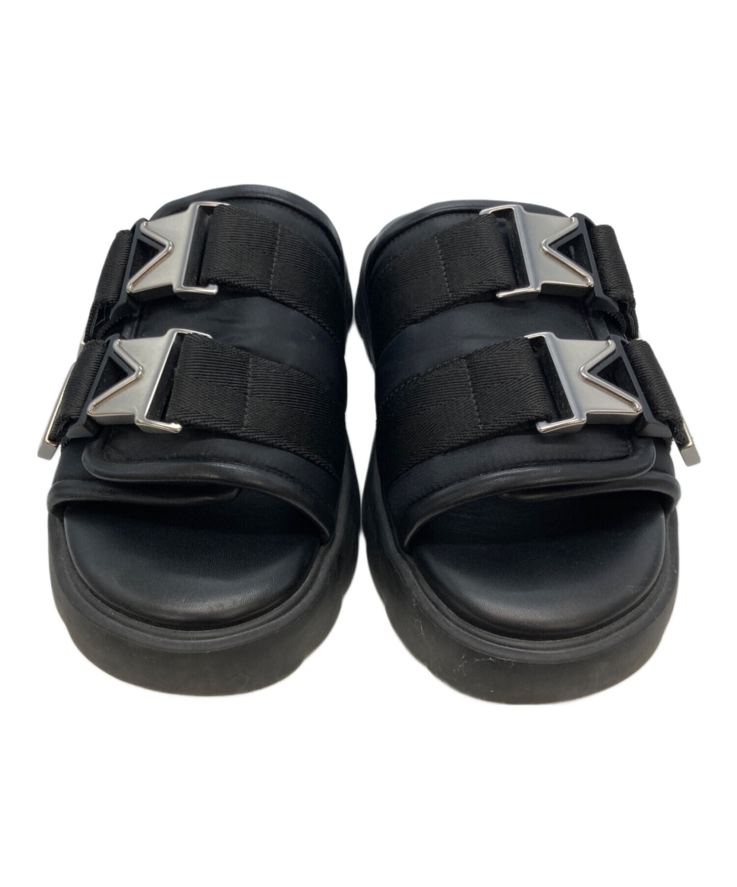 【希少】ボッテガヴェネタ ヴィンテージ レザーサンダル 中古・古着通販】BOTTEGA VENETA (ボッテガベネタ) サンダル ブラック