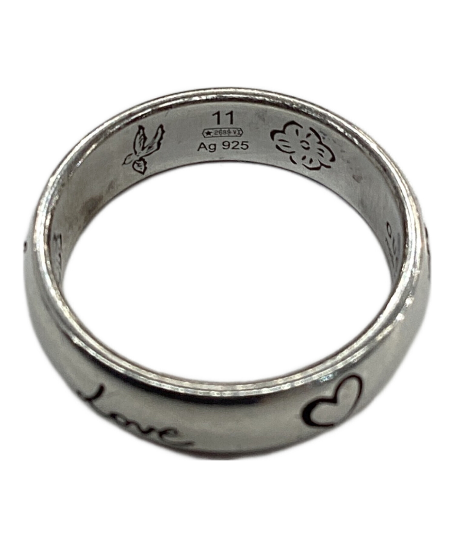 中古・古着通販】GUCCI (グッチ) “Blind for Love” RING サイズ:10.5号 
