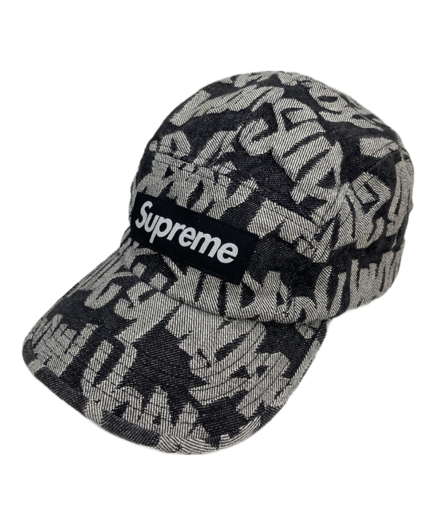 帽子 Supreme Fat Tip Jacquard Denim Boonie 中古・古着通販】Supreme (シュプリーム) Fat Tip Jacquard Denim Camp