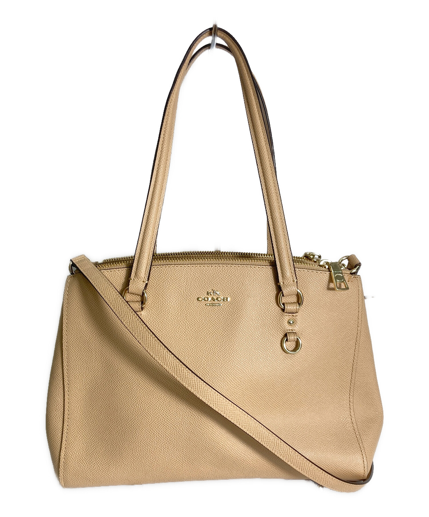 中古・古着通販】COACH (コーチ) 2WAYバッグ ベージュ｜ブランド・古着