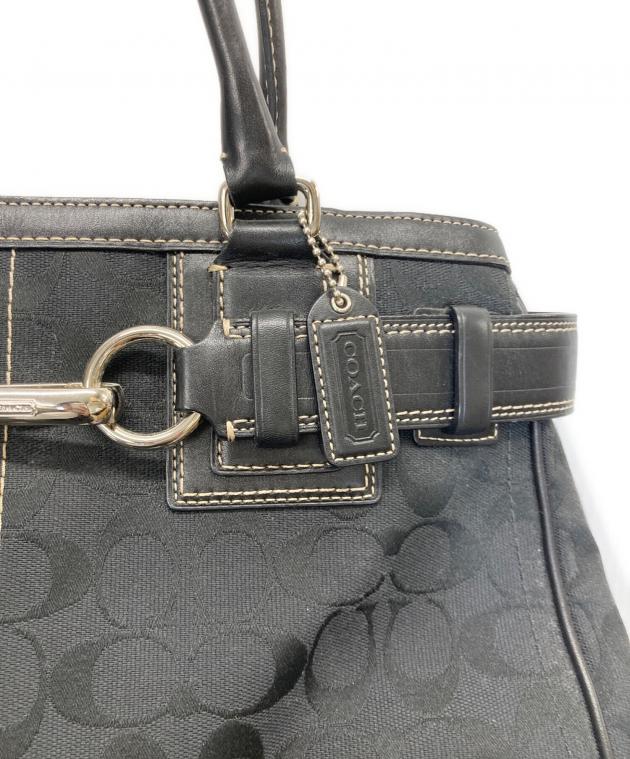中古・古着通販】COACH (コーチ) ホースビットシグネチャートート