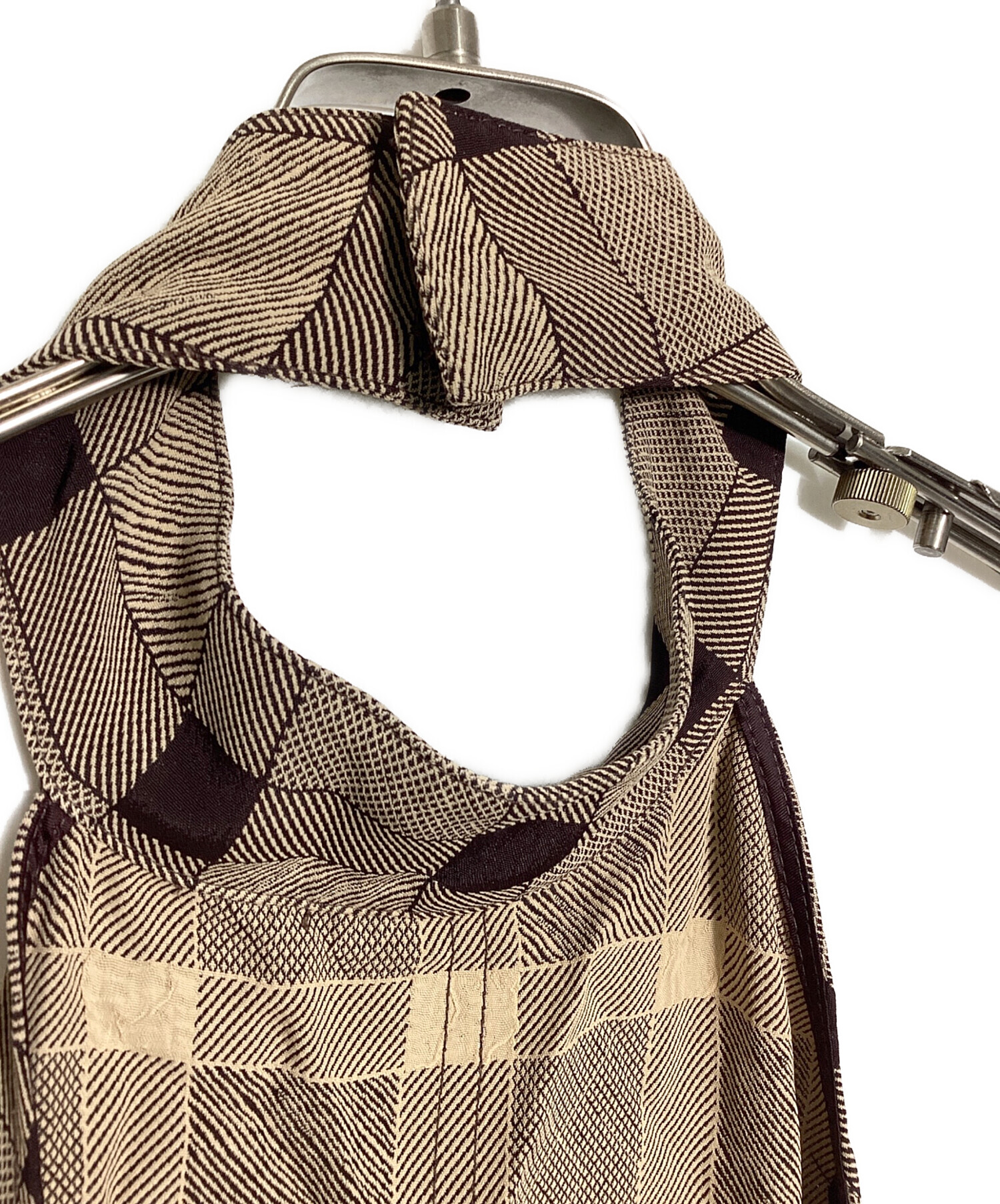 中古・古着通販】TODAYFUL (トゥデイフル) Halterneck Checkjacquard