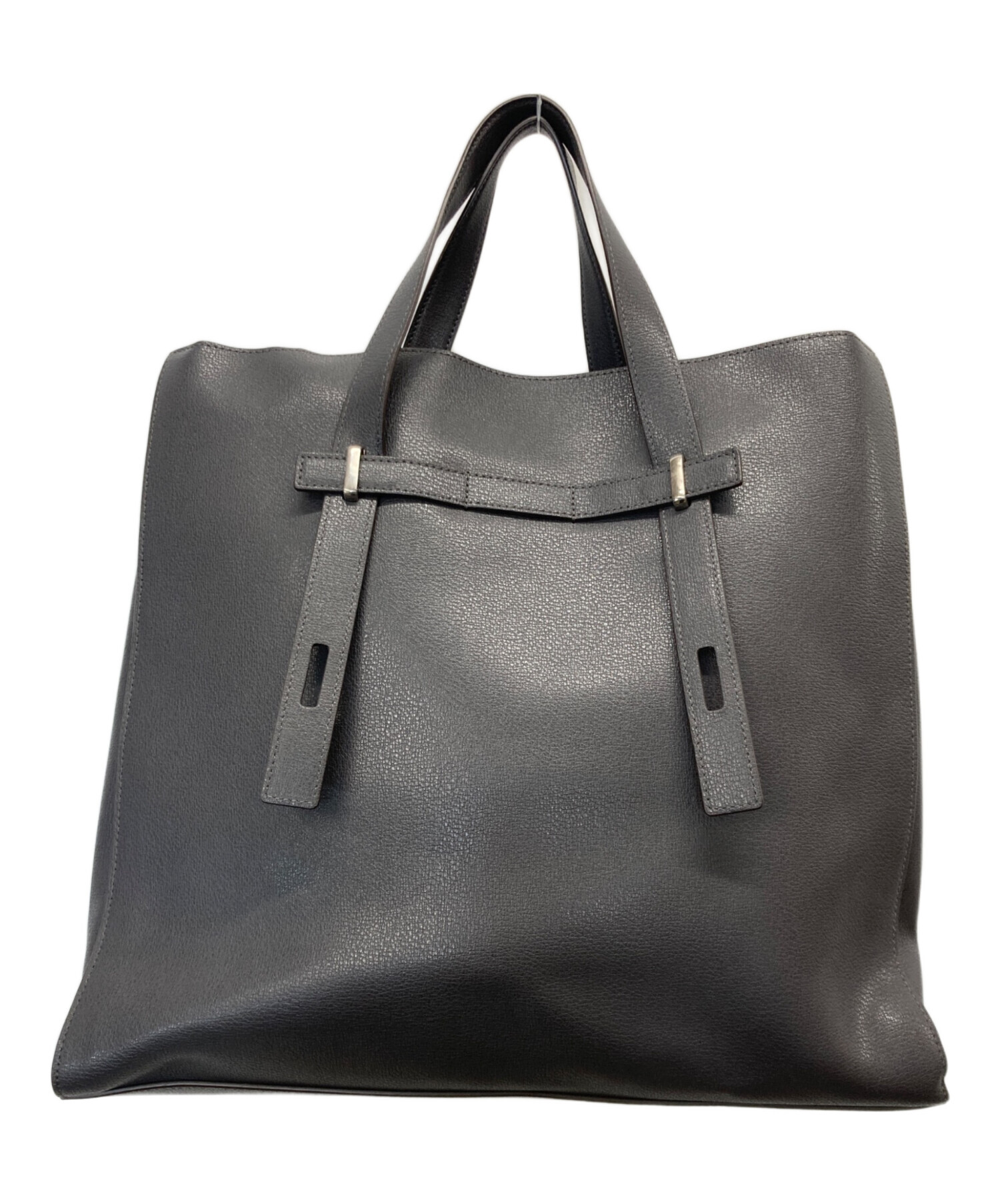 フルラ ビジネスバッグ レザー 手提げ 灰色 A4可 中古・古着通販】FURLA (フルラ) レザートートバッグ グレー｜ブランド