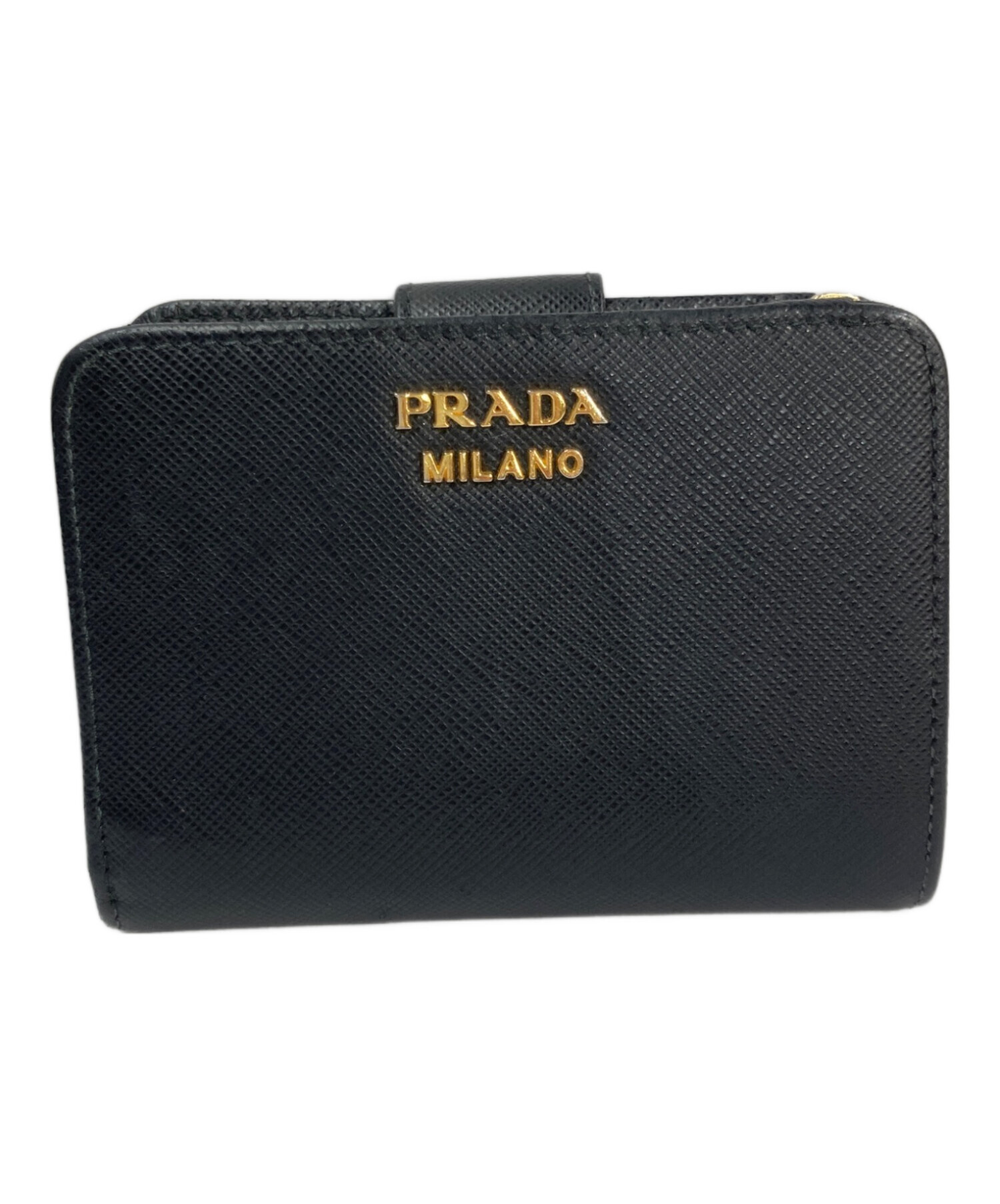 中古・古着通販】PRADA (プラダ) SAFFIANO TRIANG ラウンドジップ