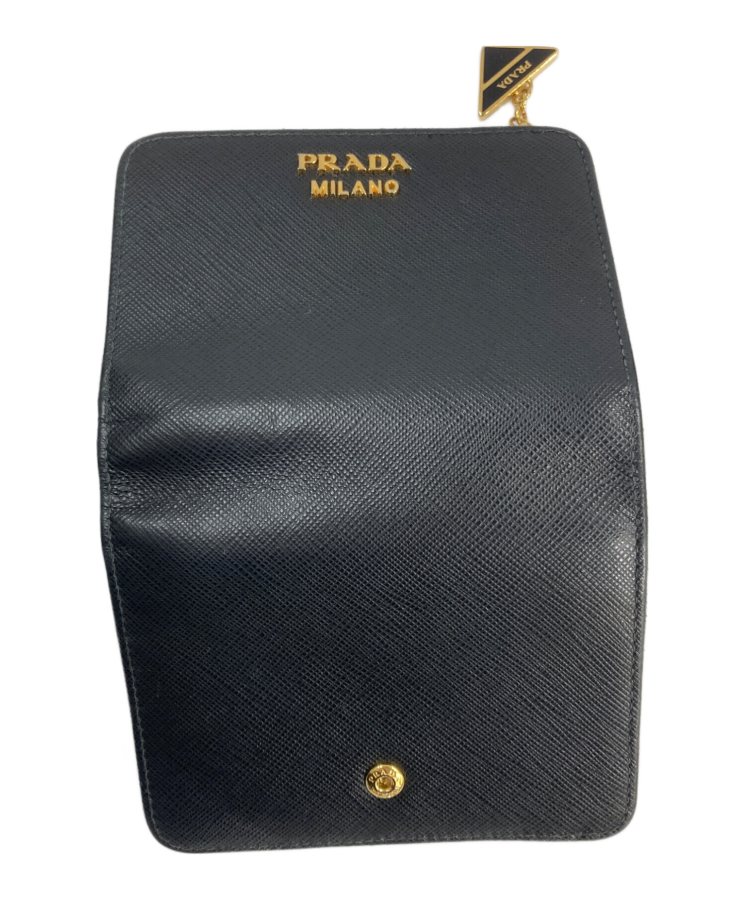中古・古着通販】PRADA (プラダ) SAFFIANO TRIANG ラウンドジップ