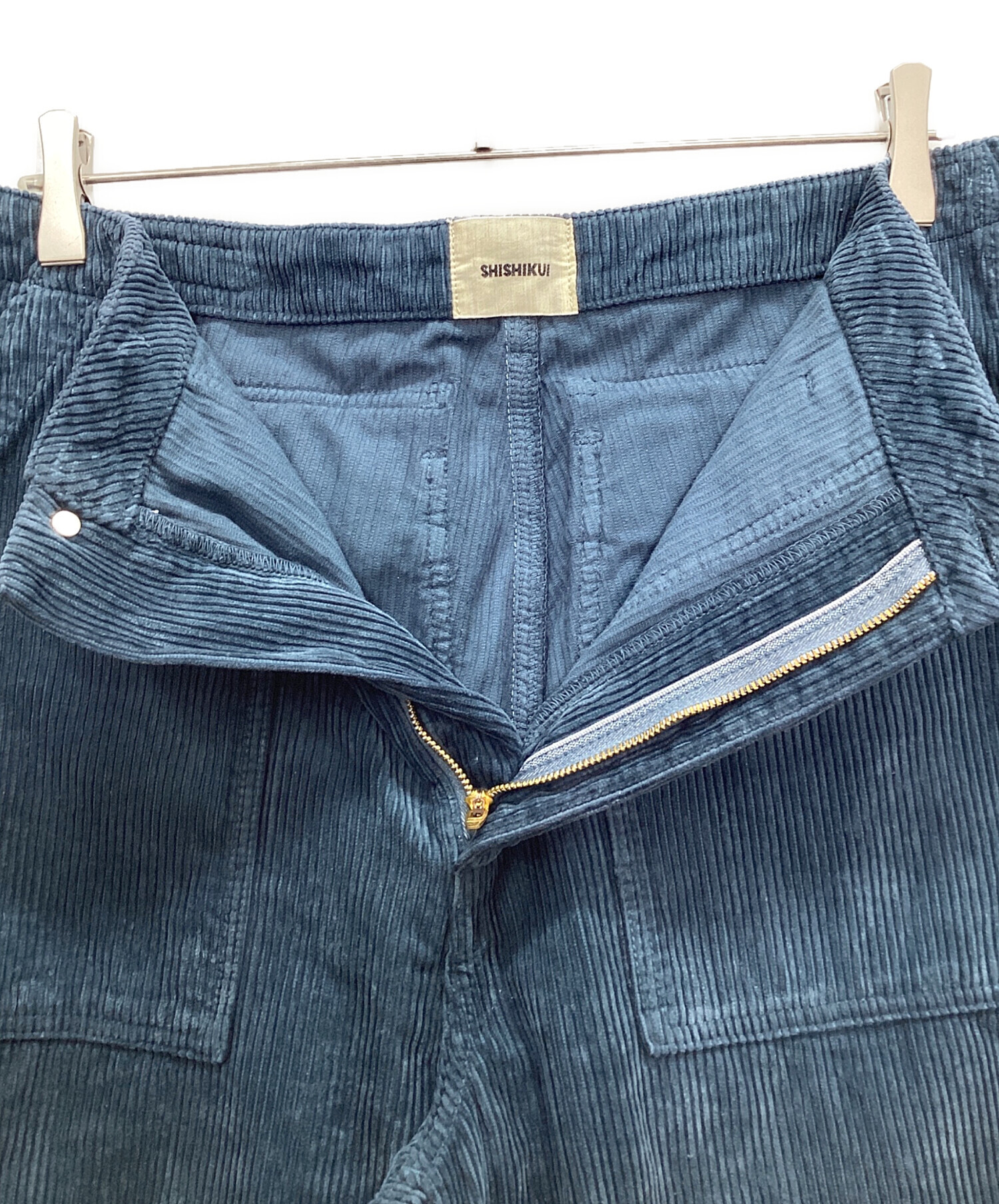 中古・古着通販】SHISHIKUI (シシクイ) CORDUROY BAKER PANT ブルー