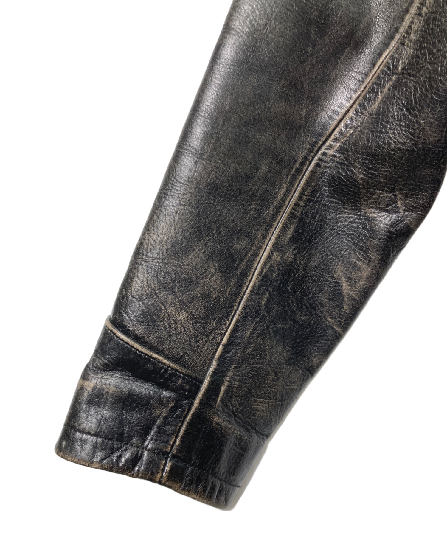 古着 GAP/ 本革ジップアップレザージャケット / 牛革/ サイズXL 中古・古着通販】GAP (ギャップ) ジップアップ レザージャケット