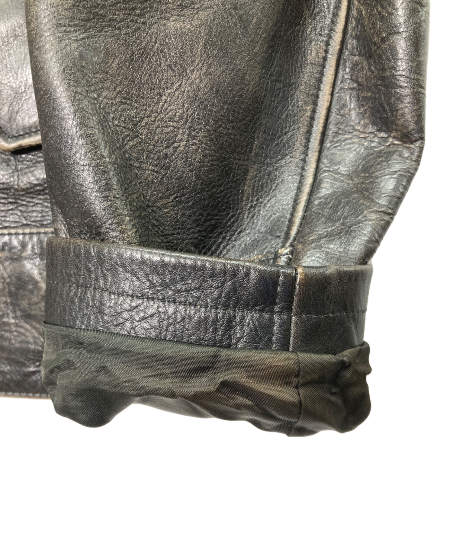 中古・古着通販】GAP (ギャップ) ジップアップ レザージャケット