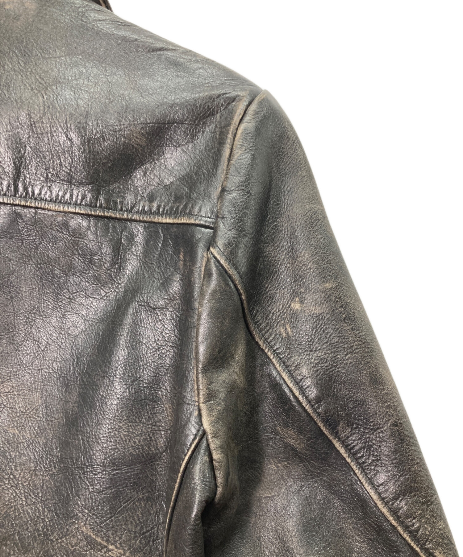 中古・古着通販】GAP (ギャップ) ジップアップ レザージャケット
