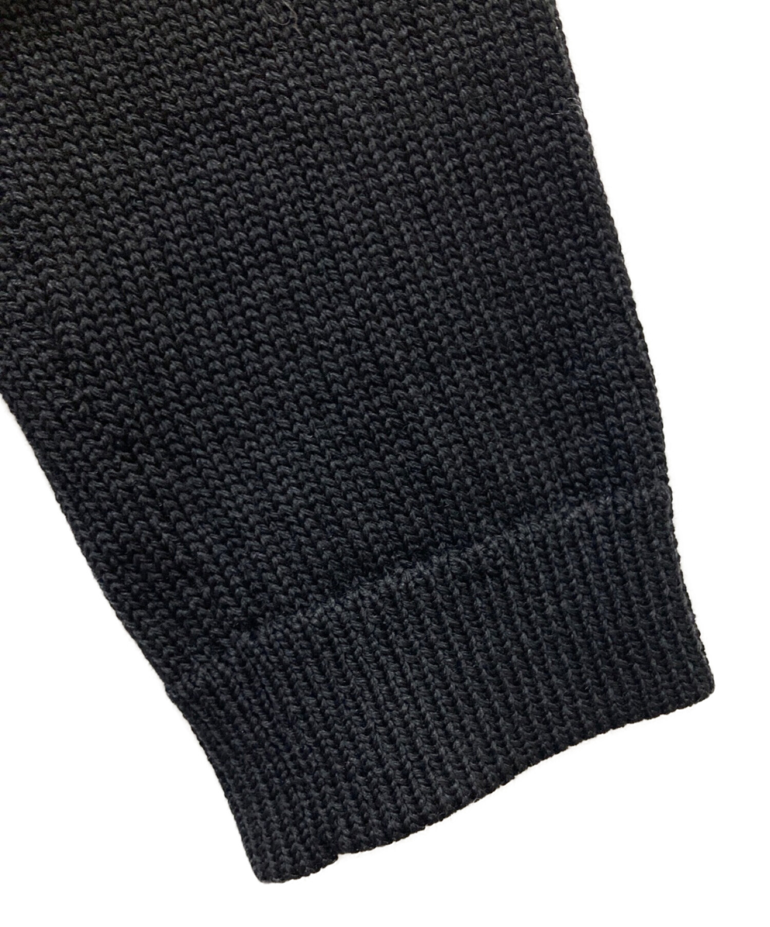 クロエ Chloe カーディガン サイズS ダークネイビー×黒 レディース レース 美品 トップス Chloe ⁄ クロエ | ウール オーバー ロング ニット