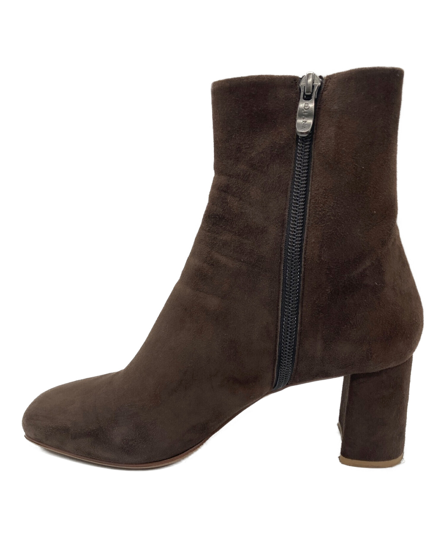 中古・古着通販】DIANA (ダイアナ) ショートブーツ ブラウン サイズ