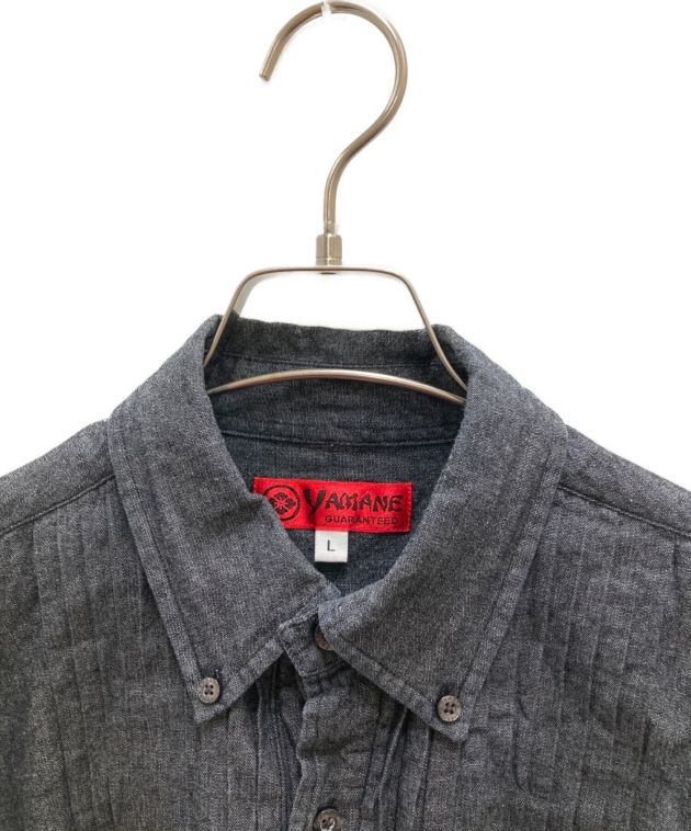 中古・古着通販】YAMANE (ヤマネ) ダンガリーブザムシャツ グレー