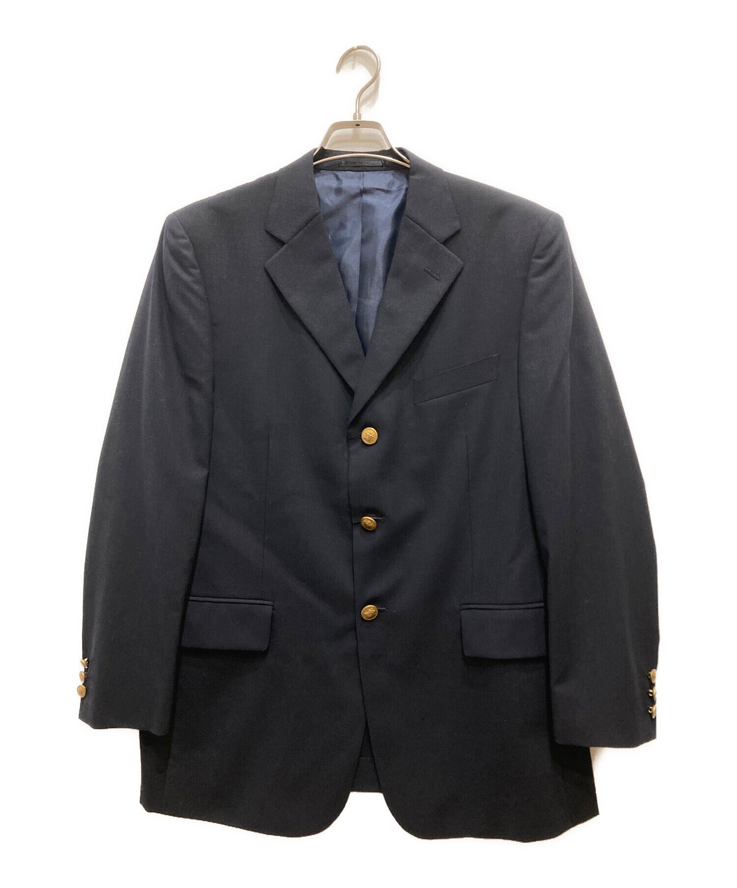 中古・古着通販】FARAGO (ファラゴ) 金釦3Bジャケット ネイビー サイズ 