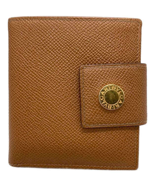 BVLGARI ブラウン 二つ折り財布 中古・古着通販】BVLGARI (ブルガリ) 2つ折り財布 ブラウン｜ブランド