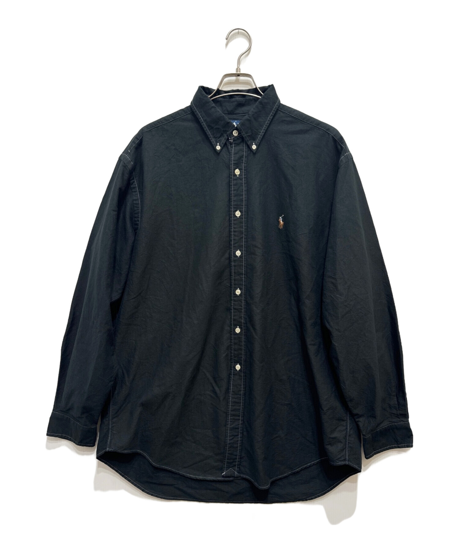 中古・古着通販】RALPH LAUREN (ラルフローレン) 長袖シャツ ブラック