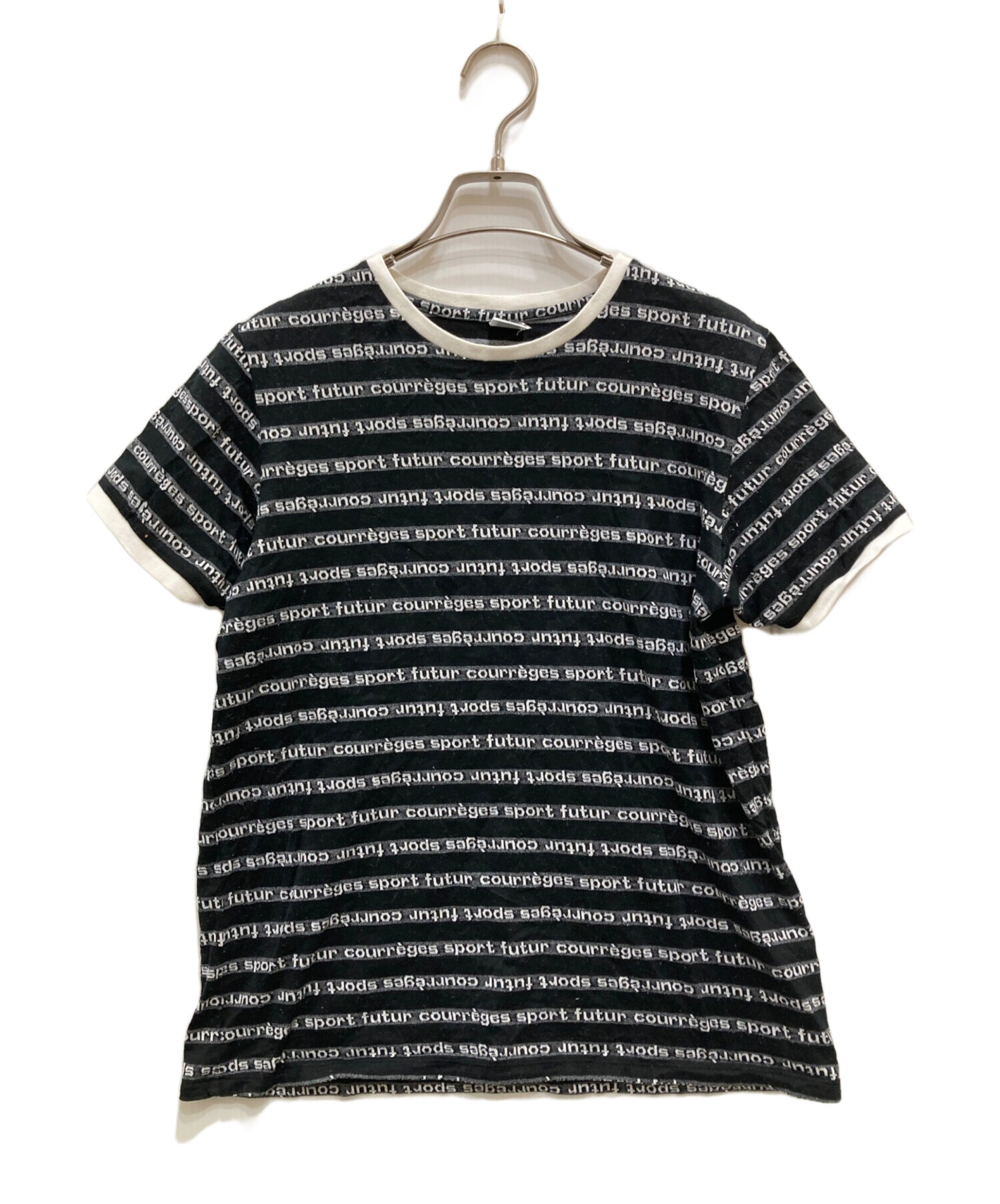 中古・古着通販】courreges (クレージュ) ボーダーリンガーTシャツ