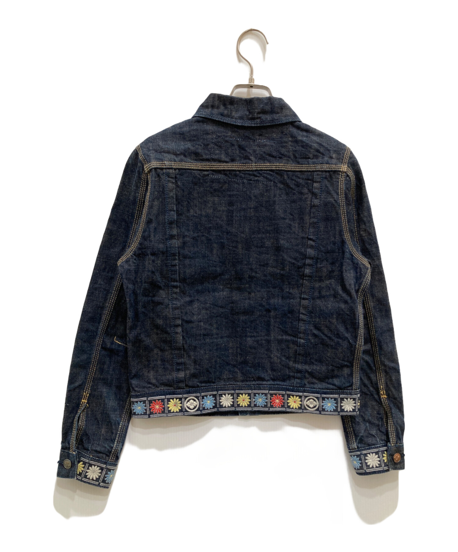 中古・古着通販】YAMANE (ヤマネ) フラワー刺繍デニムジャケット