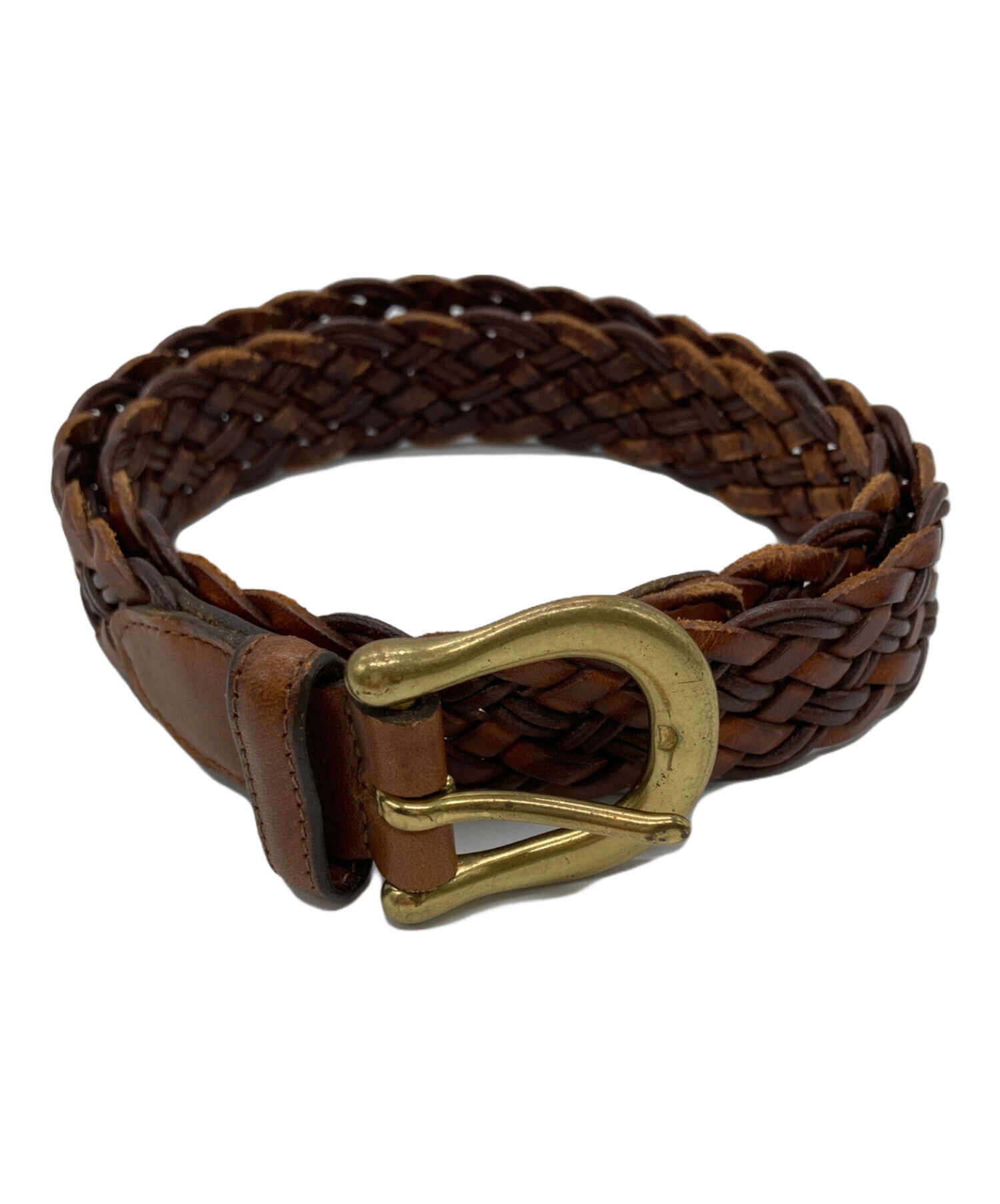 COACH ブラウン レザー ベルト 中古・古着通販】COACH (コーチ) レザーベルト ブラウン サイズ:SMALL