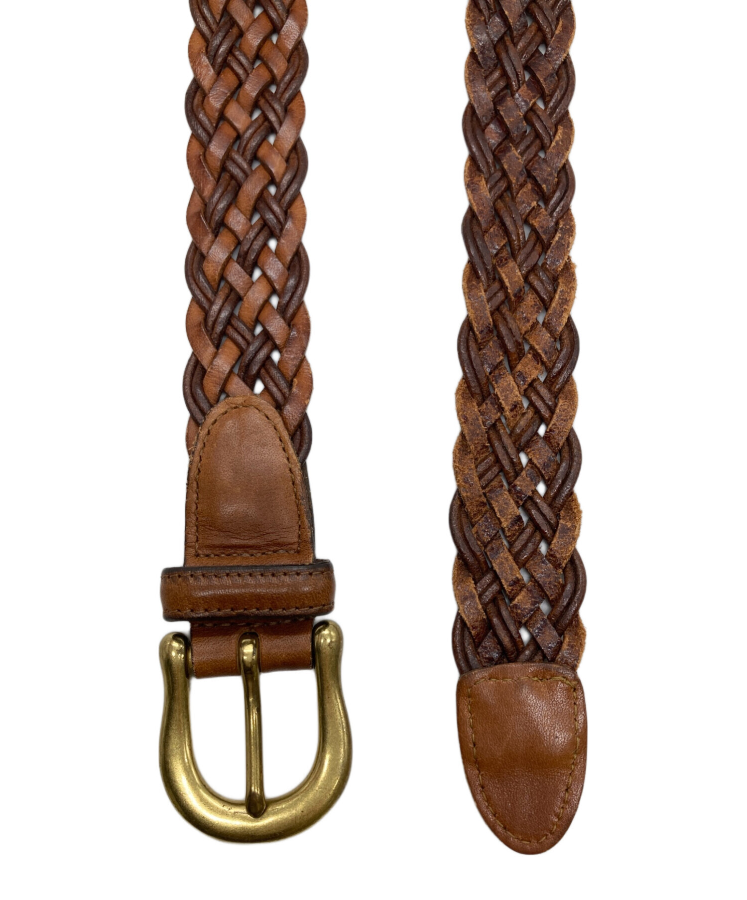 中古・古着通販】COACH (コーチ) レザーベルト ブラウン サイズ:SMALL