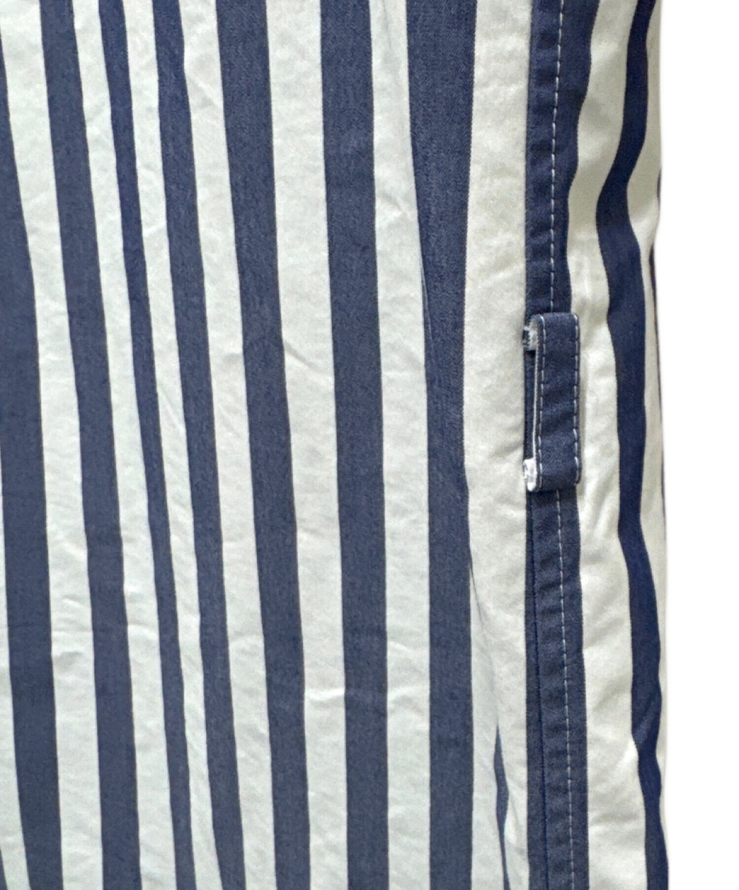 中古・古着通販】HYKE (ハイク) ストライプシャツワンピース ホワイト