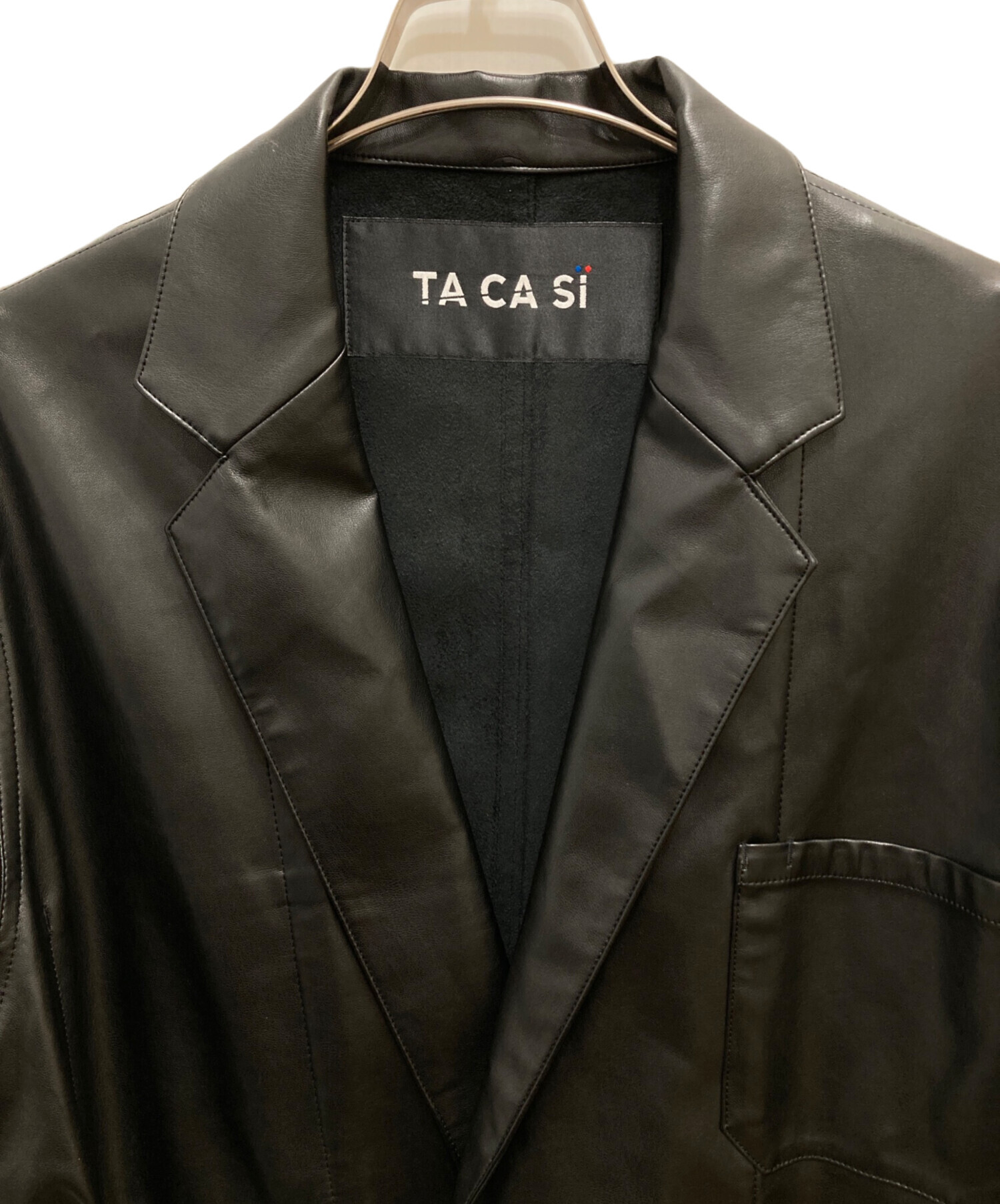 中古・古着通販】TACASI (タキャシ) フィクレザータイロッケンコート 