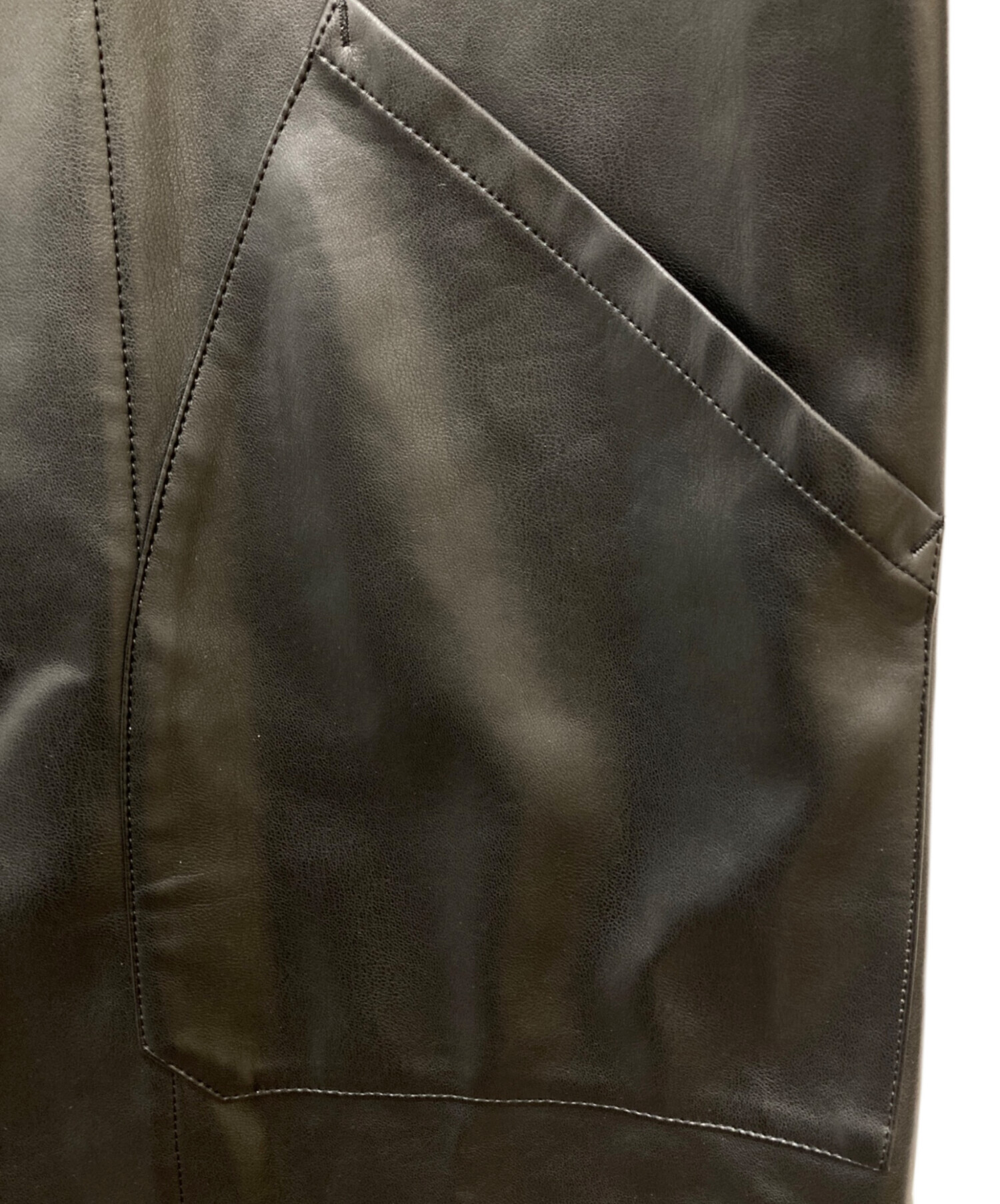 中古・古着通販】TACASI (タキャシ) フィクレザータイロッケンコート 