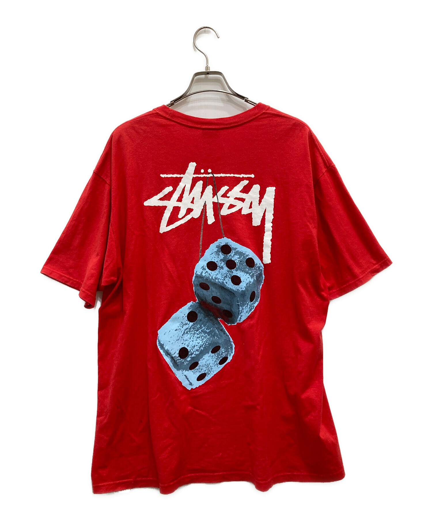 中古・古着通販】stussy (ステューシー) ダイスTシャツ レッド サイズ