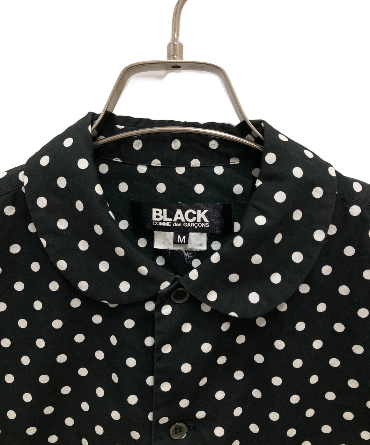 【新品未使用】Mサイズ ブラック コムデギャルソン ドットシャツ 中古・古着通販】BLACK COMME des GARCONS (ブラック