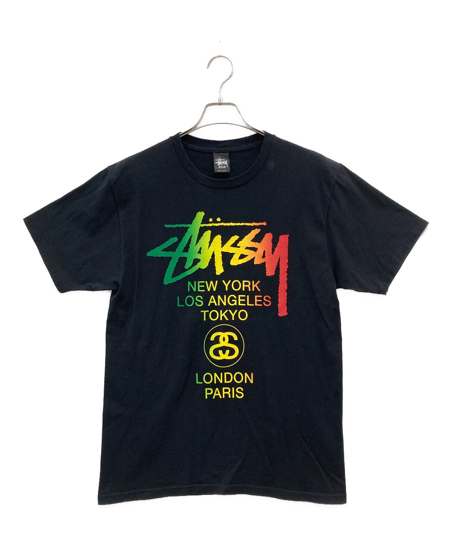 中古・古着通販】stussy (ステューシー) world Tour Tシャツ/ワールド 