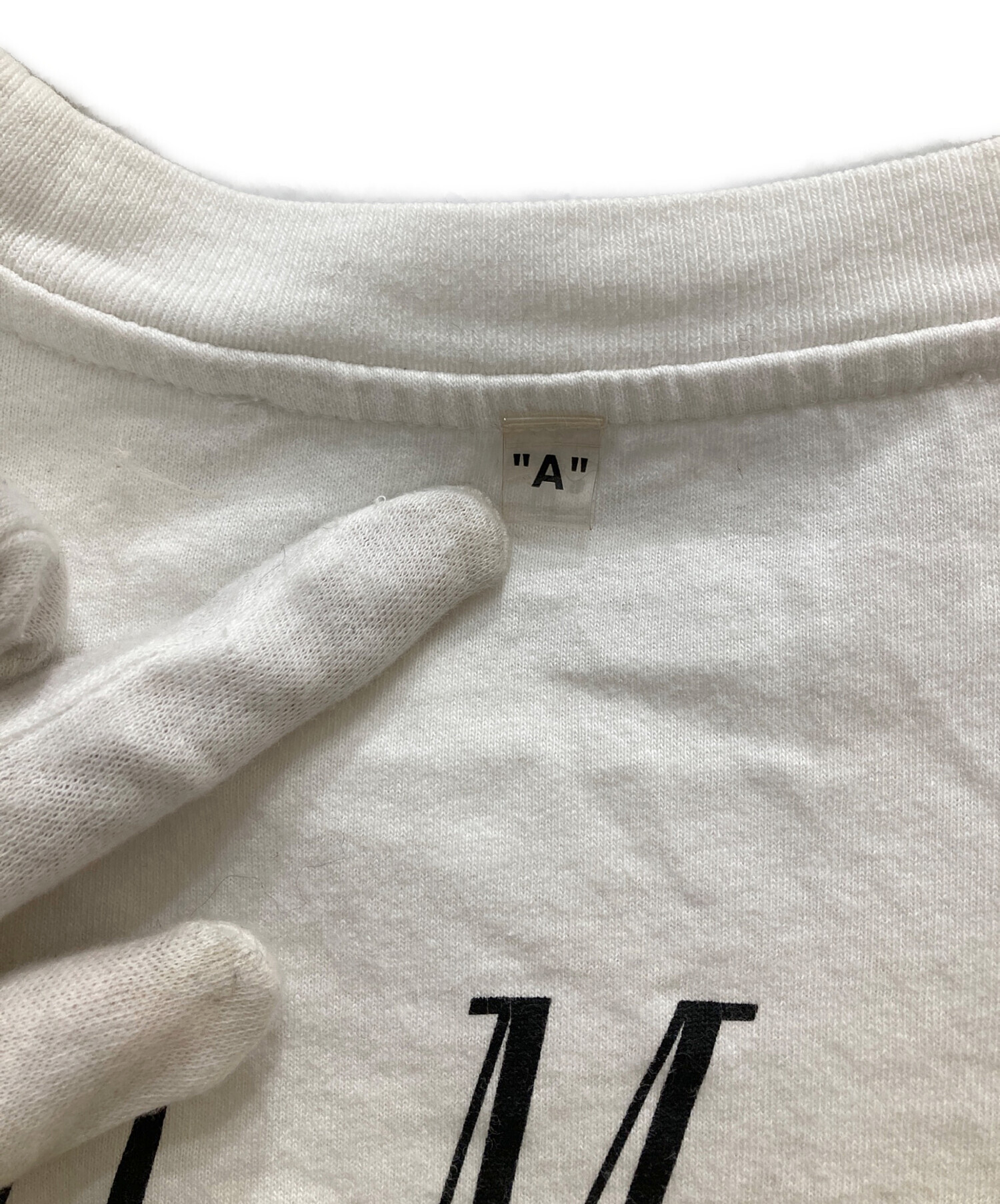 中古・古着通販】OFFWHITE (オフホワイト) プリントTシャツ ホワイト 