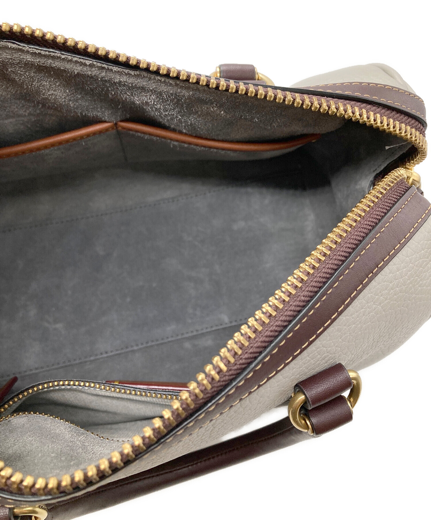 中古・古着通販】COACH (コーチ) ルビー サッチェル 25 カラーブロック 