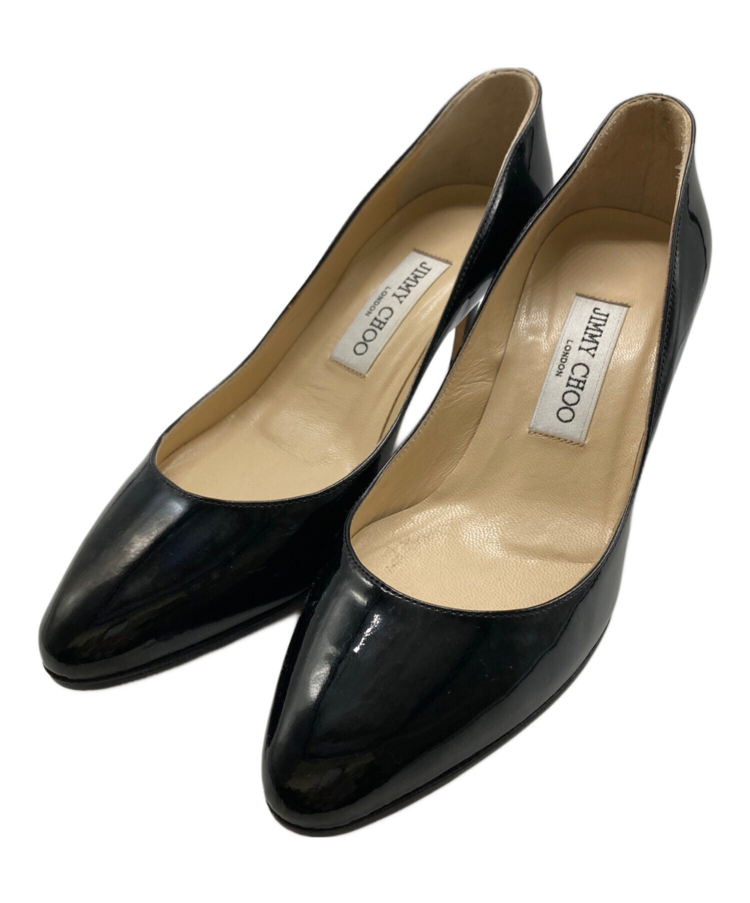 中古・古着通販】JIMMY CHOO (ジミーチュウ) エナメルヒールパンプス 