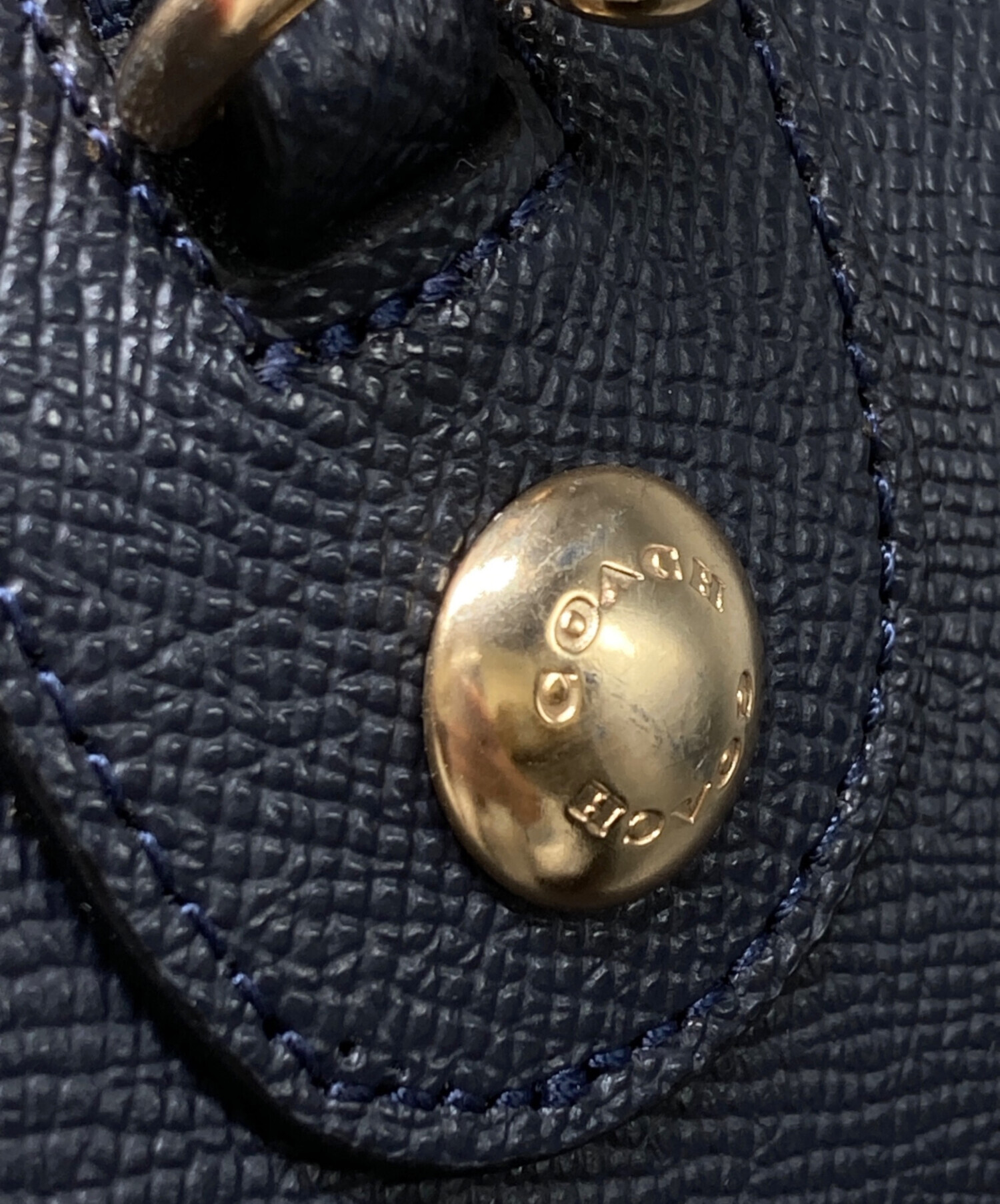 中古・古着通販】COACH (コーチ) 2WAYミニボストンバッグ ネイビー