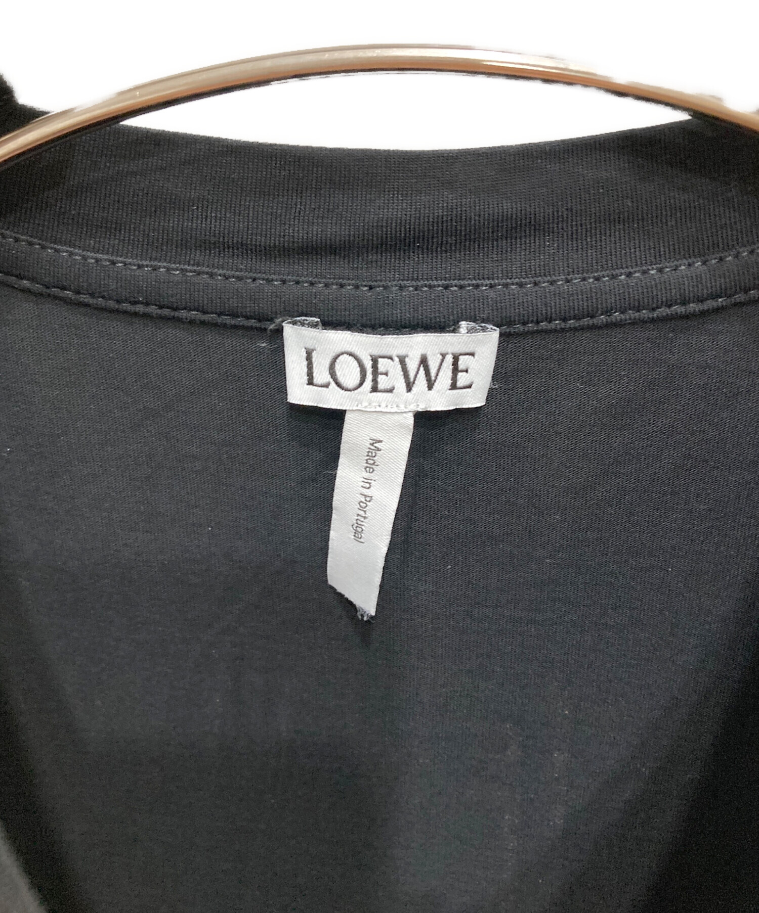 中古・古着通販】LOEWE (ロエベ) ボタニカルプリントTシャツ ブラック