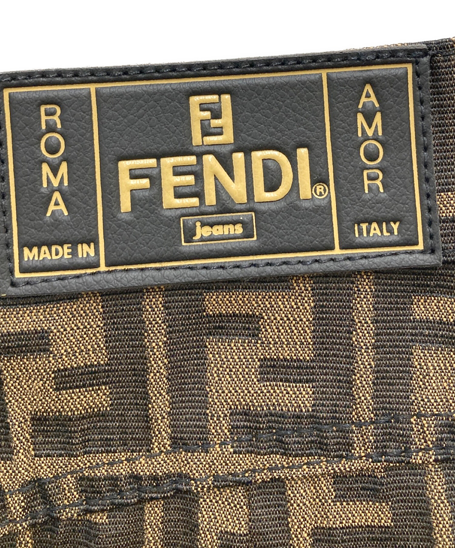 FENDI jeans ROMA AMOR ズッカ柄シャツ Lsize FENDI フェンディ