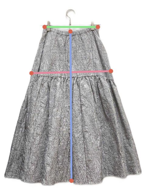 中古・古着通販】ELLIE (エリー) ロングジャガードスカート グレー