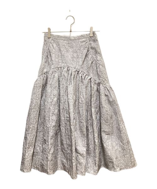 中古・古着通販】ELLIE (エリー) ロングジャガードスカート グレー