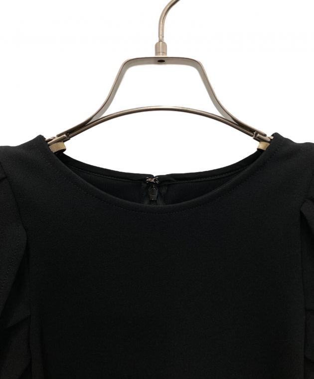 中古・古着通販】ELLIE (エリー) ジョーゼットハーフスリーブ ブラック