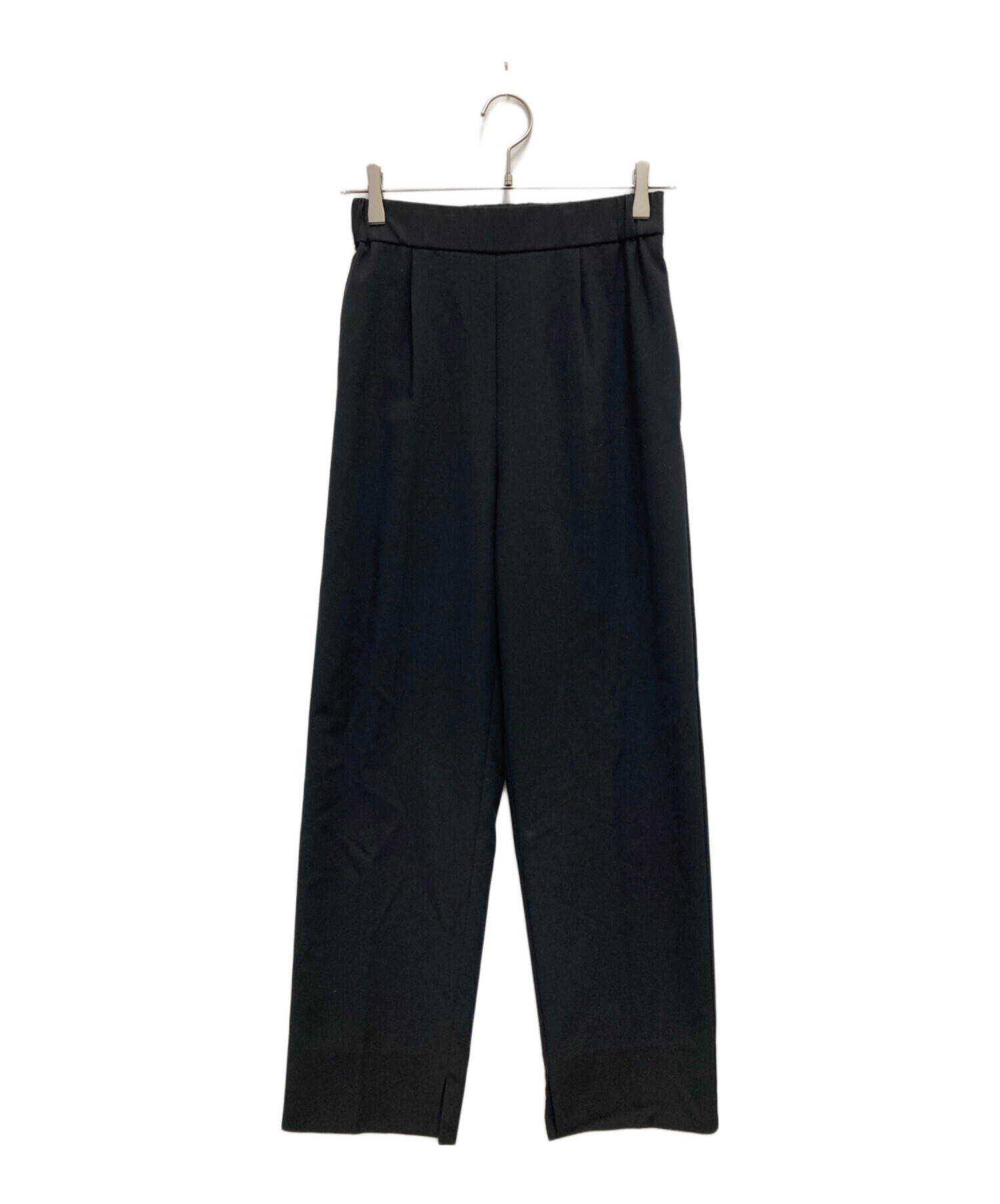 中古・古着通販】yori (ヨリ) ハンサムスラックスパンツ ブラック