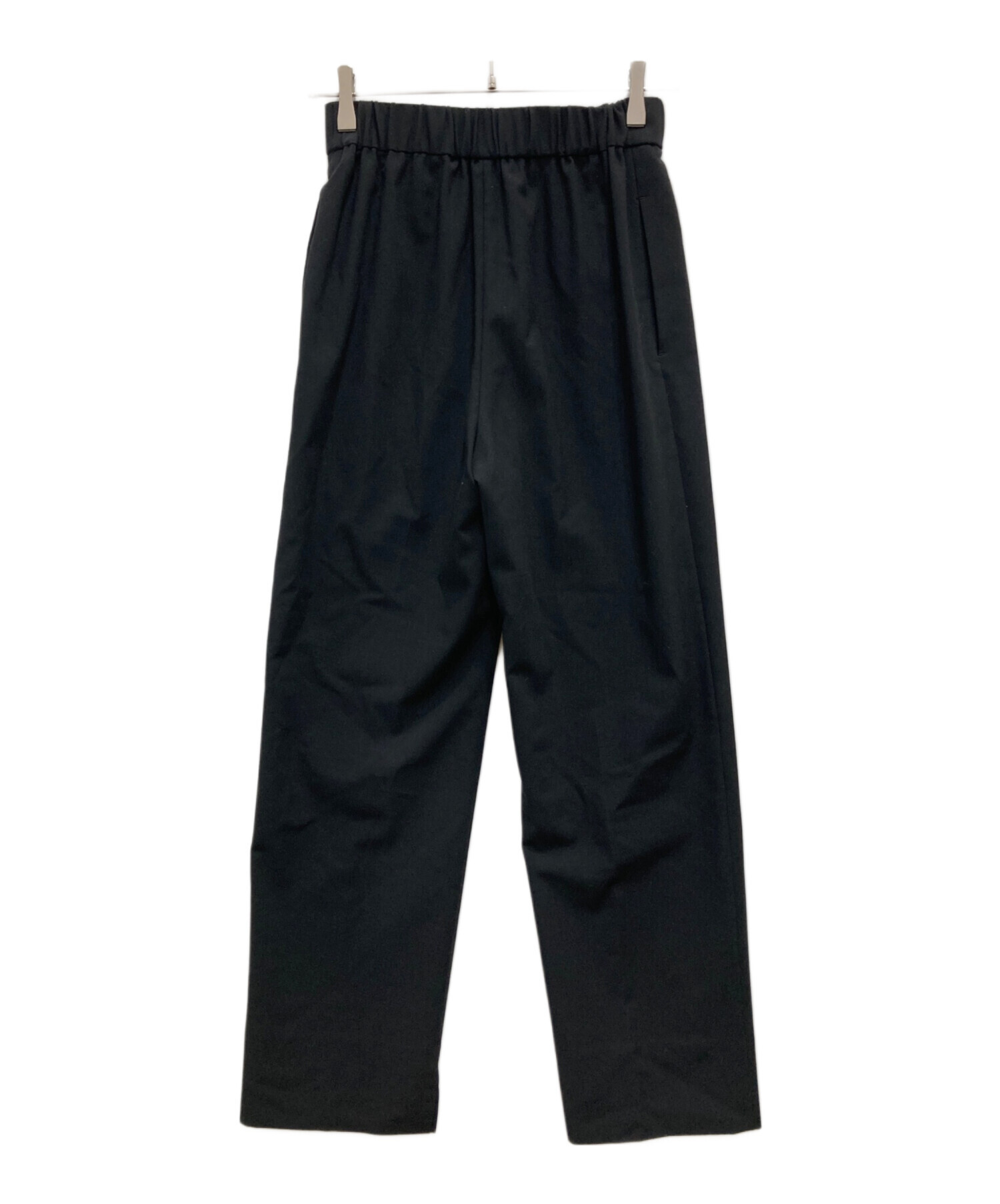 中古・古着通販】yori (ヨリ) ハンサムスラックスパンツ ブラック