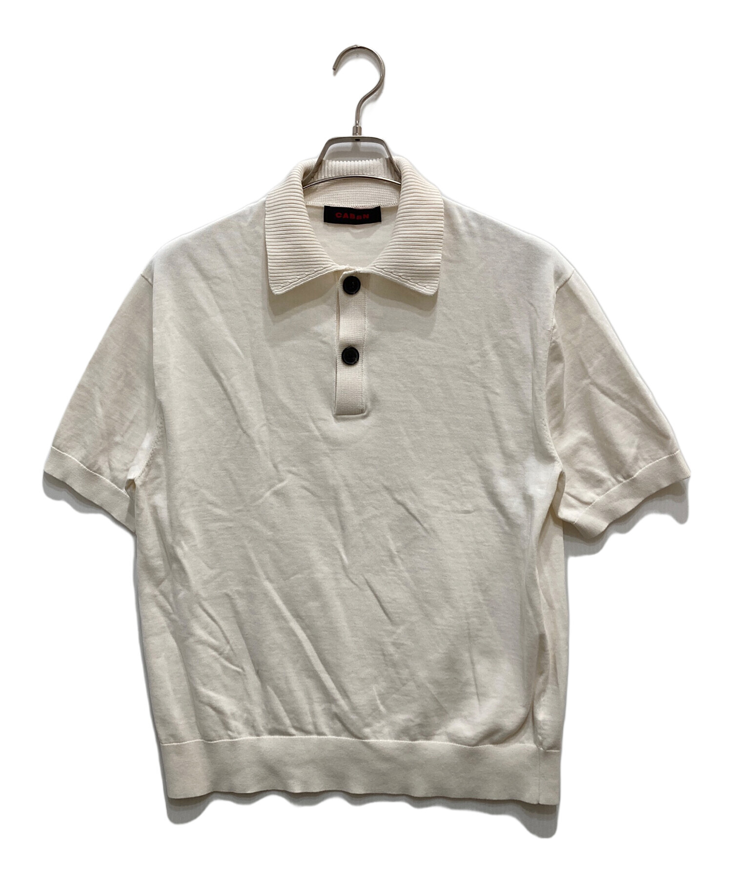 中古・古着通販】CABaN (キャバン) コットン ポロニットプル 中古・古着通販】CABaN (キャバン) コットン ポロニットプル