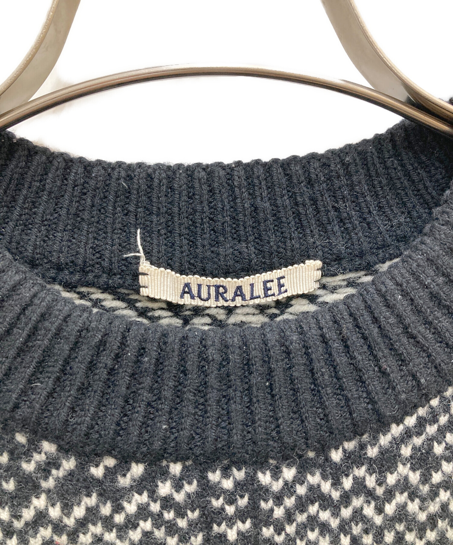 中古・古着通販】AURALEE (オーラリー) HARD TWIST MERINO JACQUARD