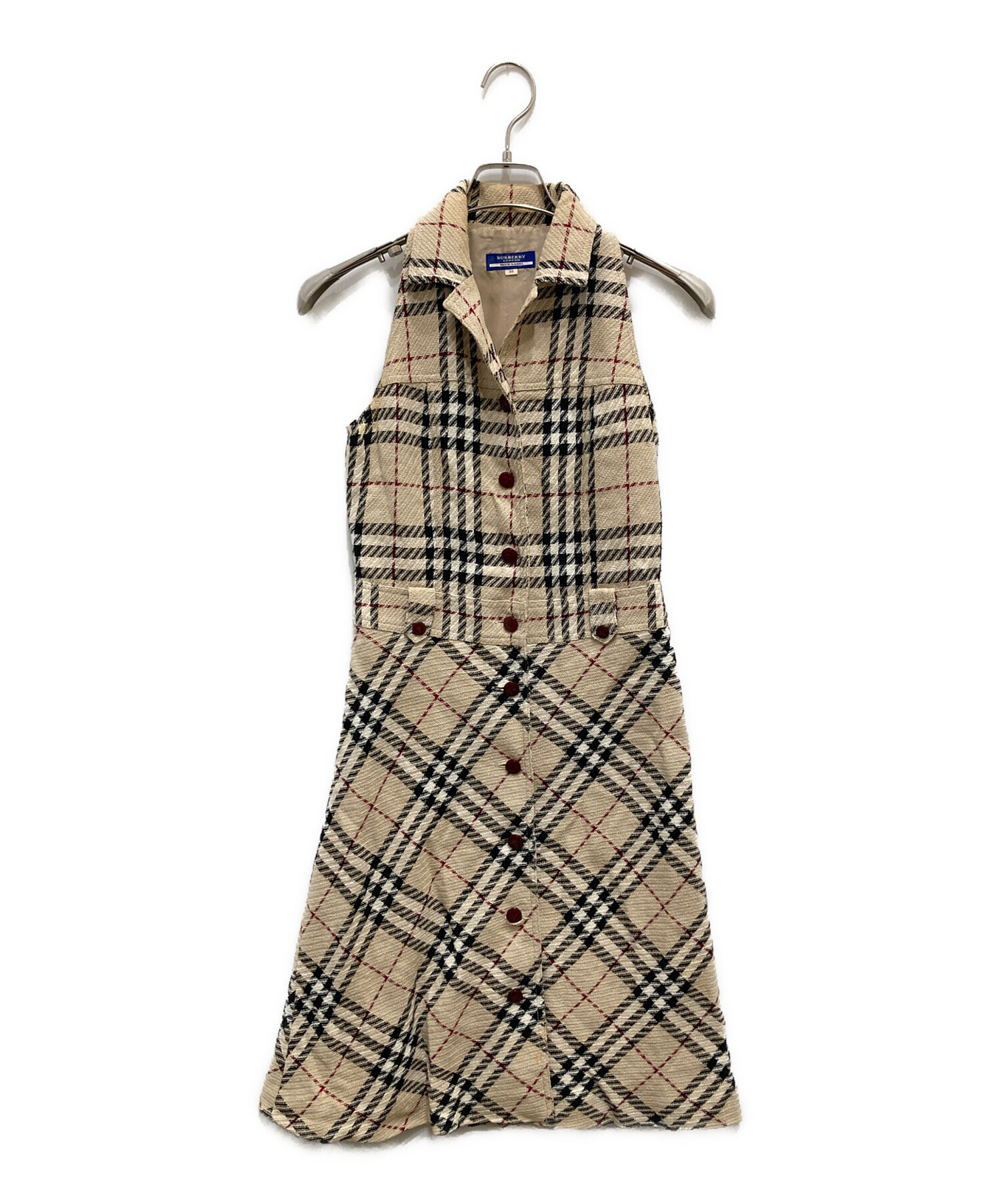 【BURBERRY LONDON BLUE LABEL ワンピース 着用1回】 中古・古着通販】BURBERRY BLUE LABEL (バーバリーロンドン