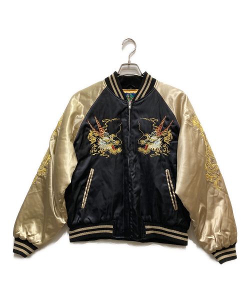 中古 Hoshihime スカジャン 龍刺繍 中古・古着通販】hoshihime (ホシヒメ) 龍刺繍スカジャン ブラック