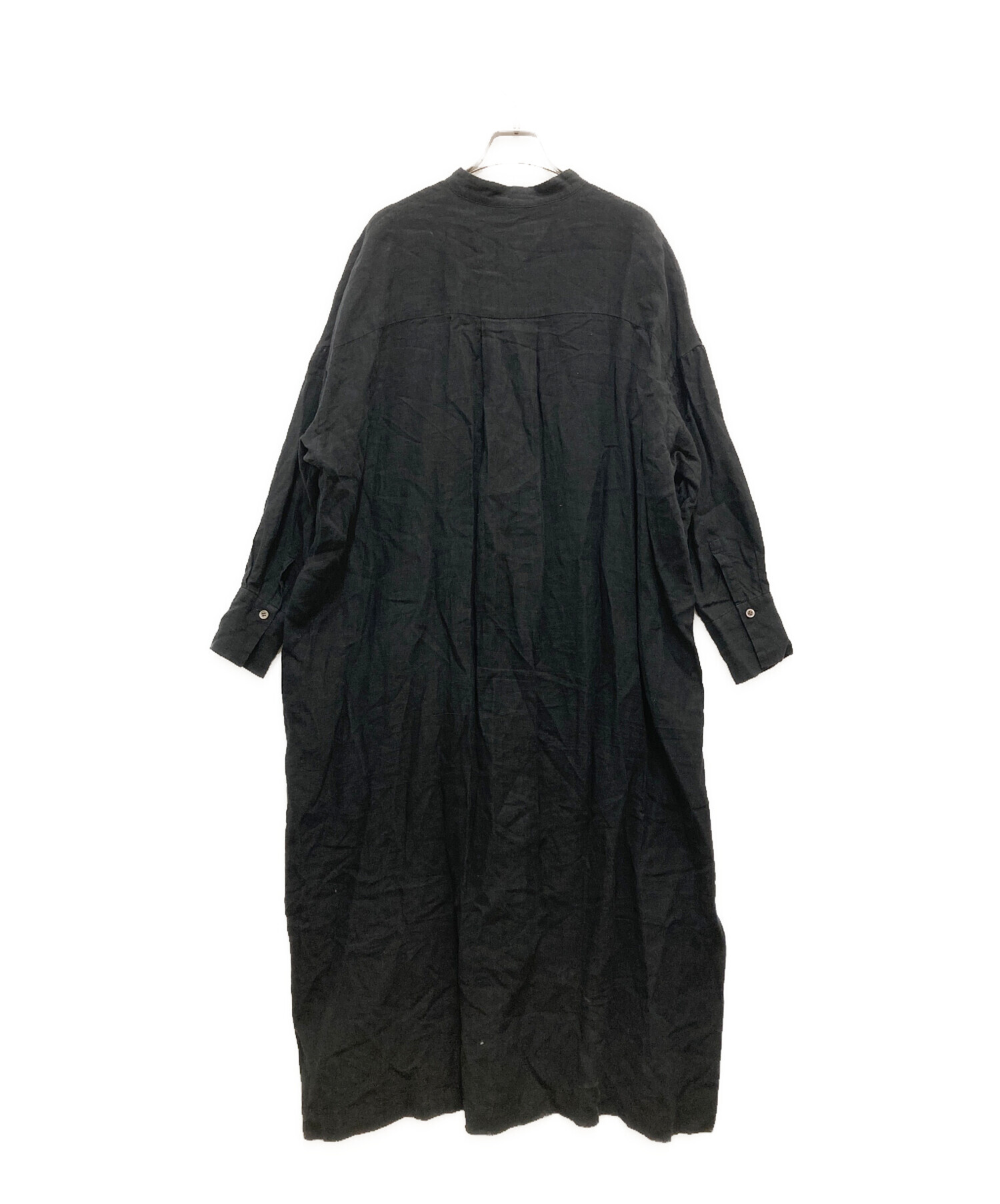 中古・古着通販】SACRA (サクラ) PREMIUM BELGIUM LINEN OP ブラック