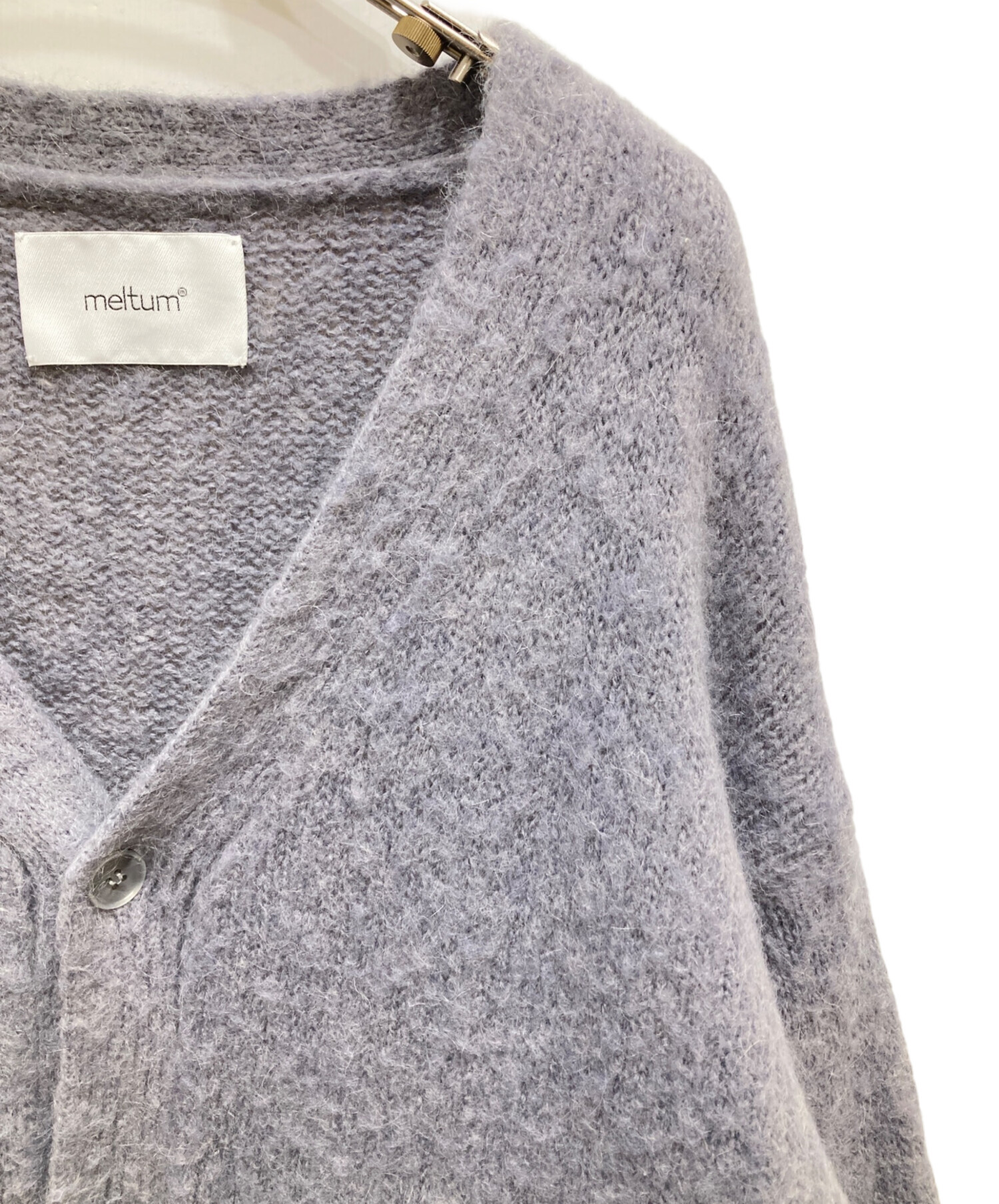 determ; Loopy Cardigan モヘヤ ウール混 グレージュ 美品 中古・古着通販】meltum (メルタム) MOHAIR CARDIGAN / モヘヤ